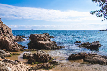 Seascape at Costa Brava, Catalonia, Spain