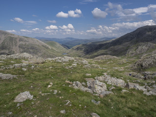 Fototapeta na wymiar View from Helvellyn Lake District Cumbria