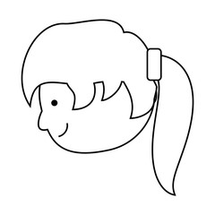cartoon woman icon