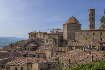 tuscany rooftops and view italy