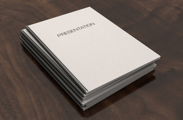 Bound Presentation Booklet Pile