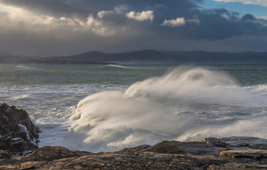 Waves of 10 meters in the Galician coast of Rinlo