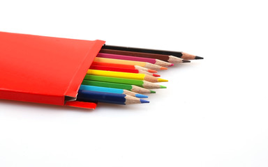 Colorful pencils for school children