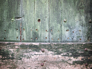 Closeup of grunge wood panels on boards for background