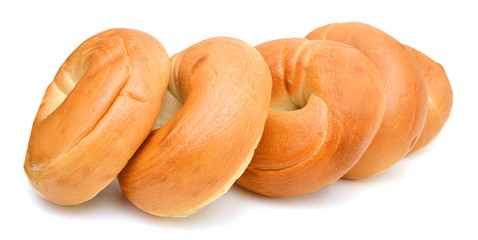 bagels isolated on white background