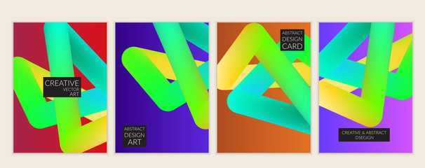 Creative modern cover template 3d liquid fluid color shape