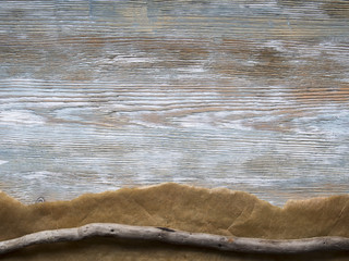 Rustic wooden board with copy space