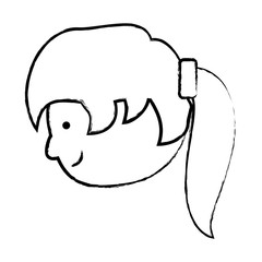 cartoon woman icon