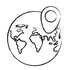 world map sphere icon