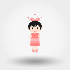 Lovely girl. Valentine S Day.