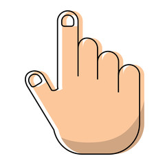 hand pointing icon image