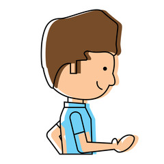 cartoon man icon