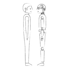 humanoid robot and person profiles
