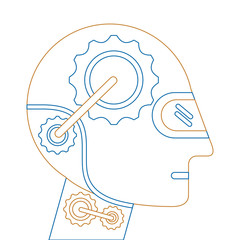 humanoid robot profile icon