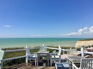 Decking with a view in Peacehaven, East Sussex