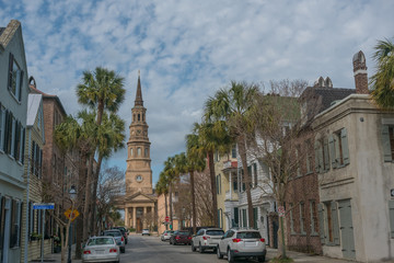 Fototapeta na wymiar Old town of Charleston, South Carolina