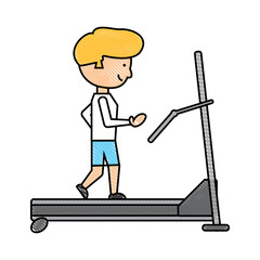 man on a treadmill