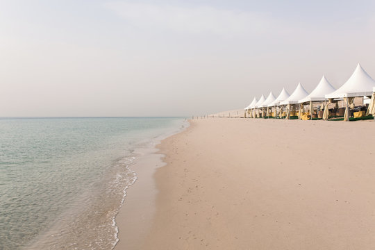 Beautiful beach in the desert