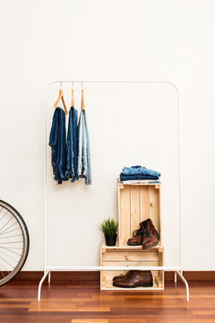 Stylish men dressing room