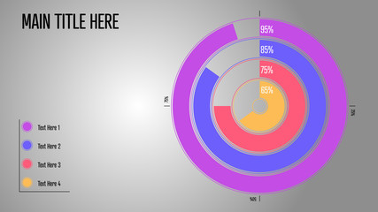 Outlined Infographic Charts