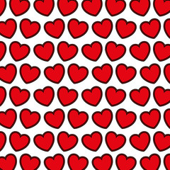 hearts love decorative pattern background vector illustration design