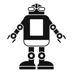 Automation machine robot icon, simple style
