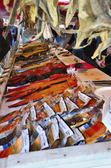 fish market of Bergen Norway