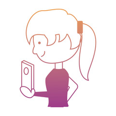 cartoon woman icon