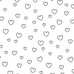 hearts love decorative pattern background vector illustration design
