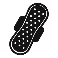 Sanitary napkin icon, simple style
