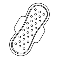Sanitary pad icon, outline style