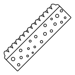 Sponge icon, outline style