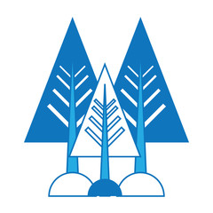 pine trees icon