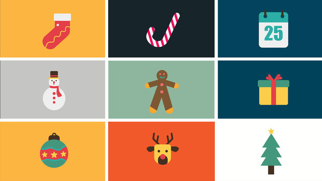 11 Animated Christmas Icons Pack