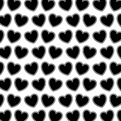 hearts love decorative pattern background vector illustration design
