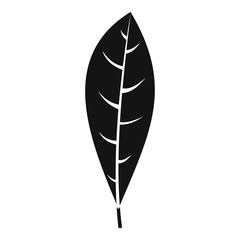 Leaf icon, simple style