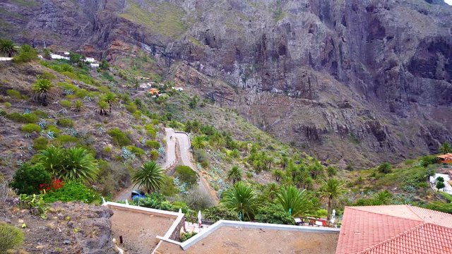 mountains panorama of Masca village area