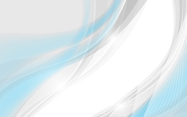Abstract soft background with blue wave. Vector illustration