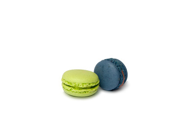 macaroons isolated on the white background