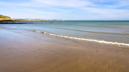Fototapeta na wymiar beach of English channel near Cap Gris-Nez