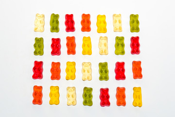 multicolored jelly bears