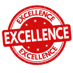 Excellence grunge rubber stamp
