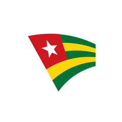 togo flag, vector illustration
