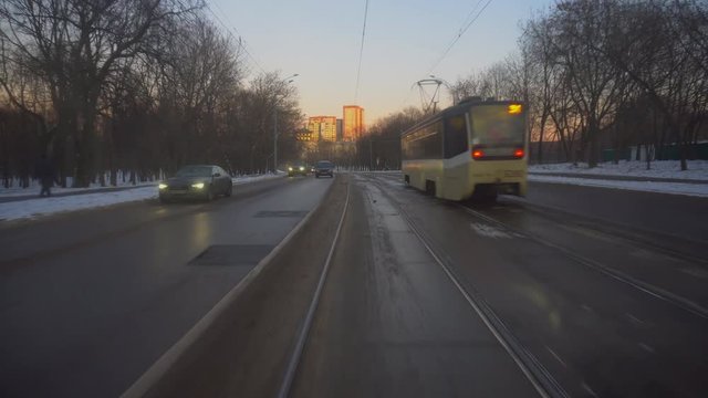 ride on the modern tram through winter Park