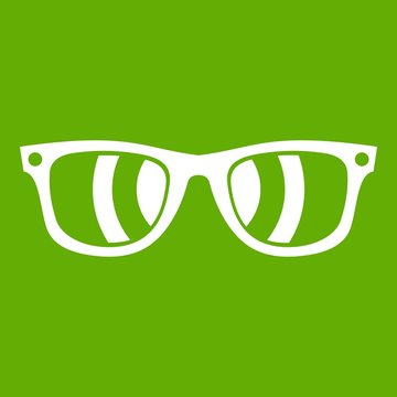 Sunglasses icon green