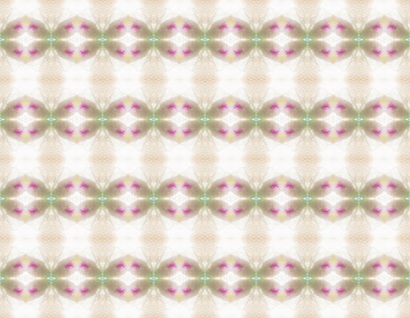Fascinating circles and laces seamless pattern inside kaleidoscope