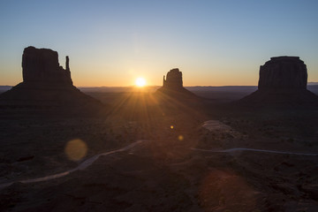 Monument Valley at sunrise