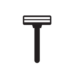 disposable shaving razor icon- vector illustration