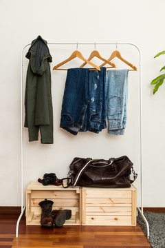 Stylish men dressing room