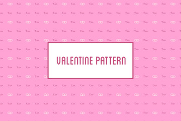Vector hearts and flowers pattern. Design of hand drawn objects for St. Valentine's day, wedding
